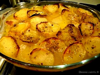 Recette Pommes de terre boulangère 