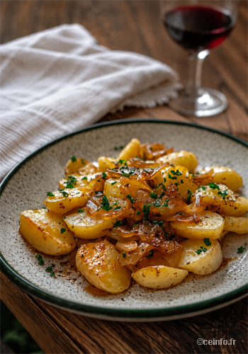 Pommes de terre à la Lyonnaise Recette Pommes de terre à la Lyonnaise
