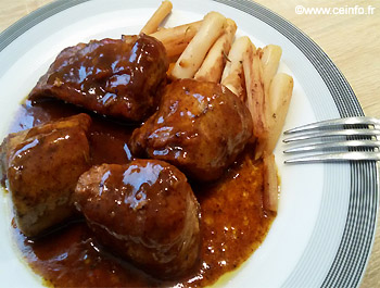 Recette Filet mignon de porc et sa sauce au miel (Miel et vinaigre balsamique) 