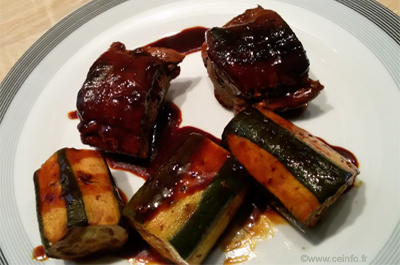 Recette Filet mignon au confit de vin 