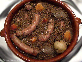 Saucisse De Toulouse Aux Lentilles Les Legumes Cuisines