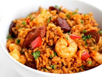 Recette Jambalaya poulet, crevettes et chorizo (Louisiane) 