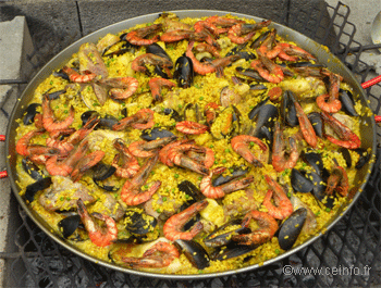 Recette Paëlla au feu de bois 