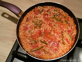 Recette Risotto au concassé de tomates et cabillaud 