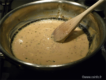 Recette Sauce aux échalotes lyophilisées 