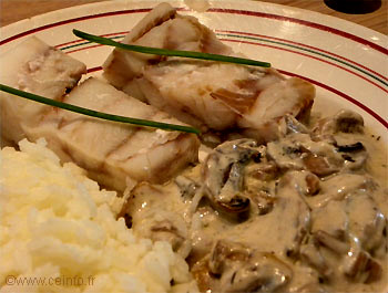 Recette Champignons à la crème fraîche 