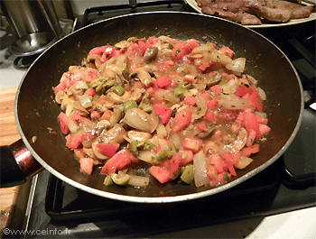 Recette Escalope de veau à l'italienne et son riz jaune 