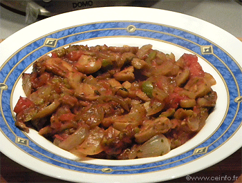 Recette Escalope de veau à l'italienne et son riz jaune 