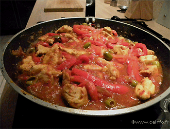 Recette Blancs de poulet façon Basquaise [Niveau très facile] 