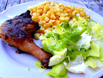 Recette Cuisse de canard en marinade au barbecue Weber 