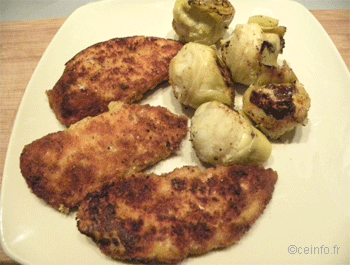 Recette Blancs de poulet panés - Recette [Très facile] 