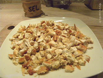 Recette Cassolettes de filet de poulet au Roquefort 