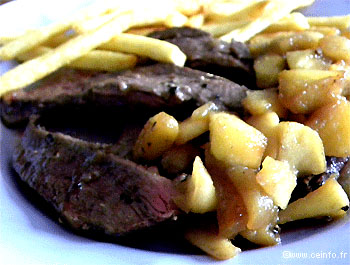 Recette Magret de canard aux pommes [recette facile] 