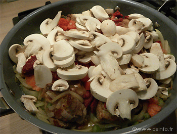 Recette Osso bucco de dinde aux champignons et tomates [recette facile] 