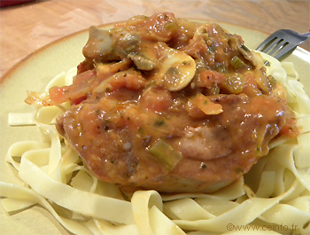 Recette Osso bucco de dinde aux champignons et tomates [recette facile] 