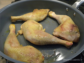 Recette Cuisses de poulet au miel 