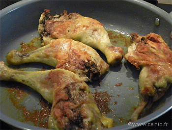 Recette Cuisses de poulet au miel 