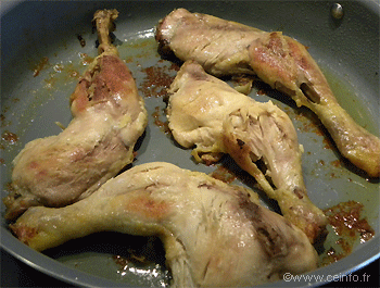 Recette Cuisses de poulet au miel 