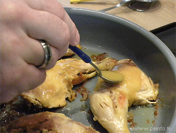 Recette Cuisses de poulet au miel 